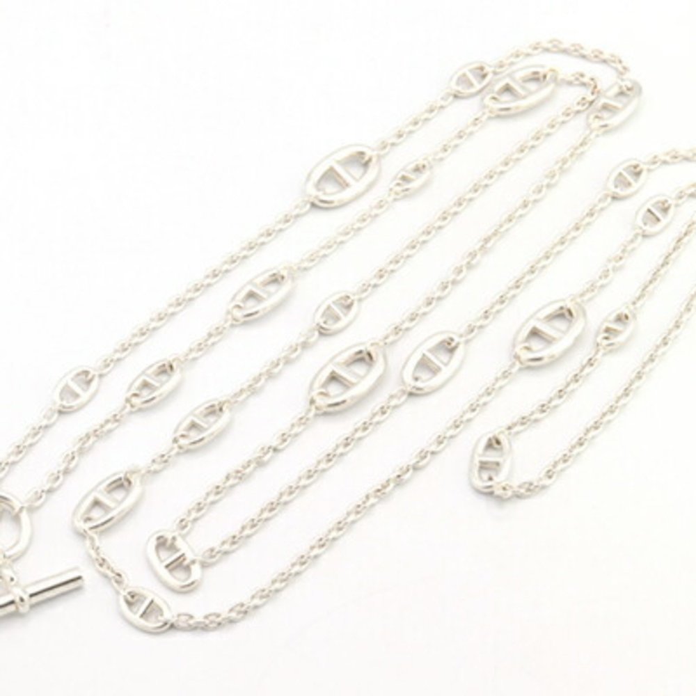 Hermes Chaine d'Ancre Farandole Necklace, 160cm, Sterling Silver (925), Long Nec - Picture 2 of 10